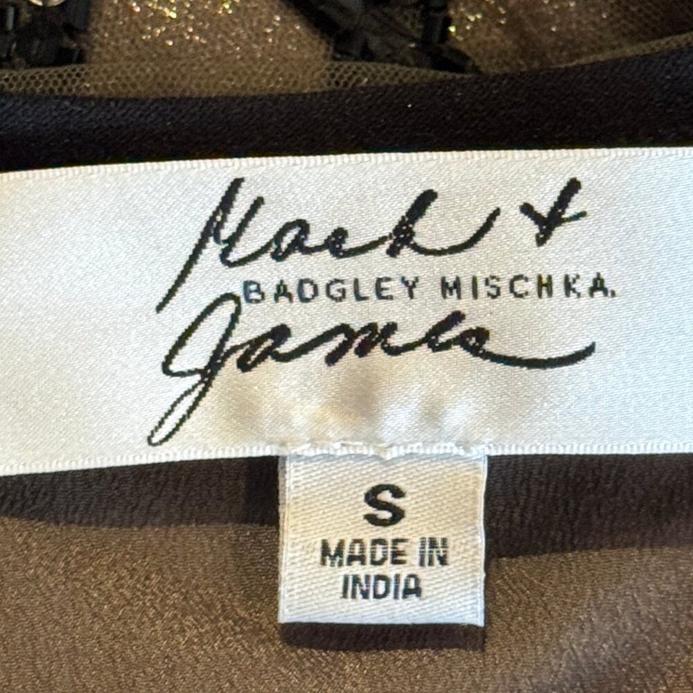 ✨ NWT Mark & James by Badgley Mischka Art Deco Sequin Dress | Size Small | $495 - Picture 3 of 14